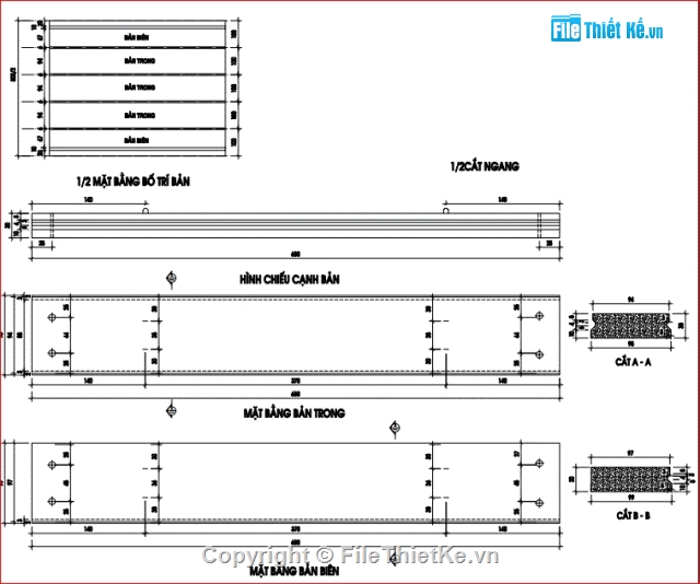 Thiết kế,cầu dầm,Bản vẽ cad Thiết kế cầu GTNT dài 12m dạng bản dầm,bản vẽ cầu,bản vẽ cầu đường,Bản vẽ dầm